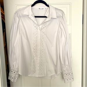 7th Avenue Design Studio New York and Company White Blouse